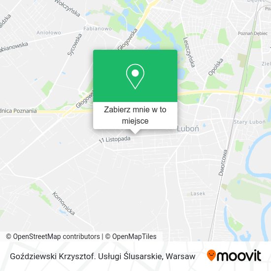 Mapa Goździewski Krzysztof. Usługi Ślusarskie