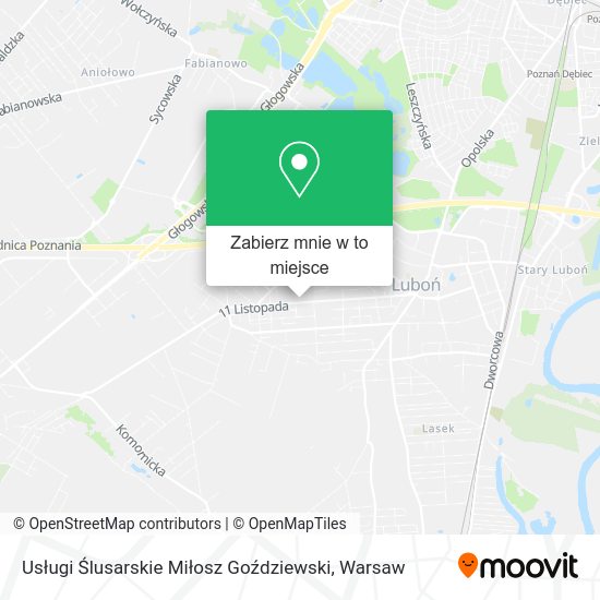 Mapa Usługi Ślusarskie Miłosz Goździewski