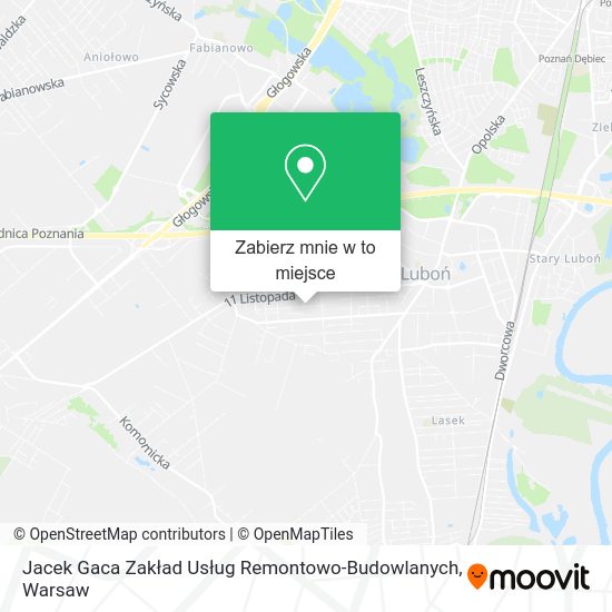 Mapa Jacek Gaca Zakład Usług Remontowo-Budowlanych