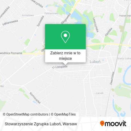 Mapa Stowarzyszenie Zgrupka Luboń