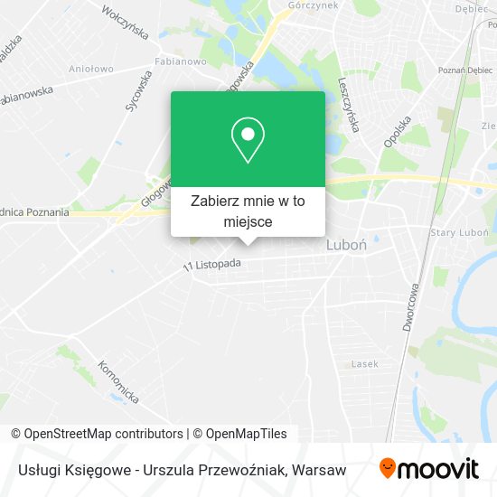 Mapa Usługi Księgowe - Urszula Przewoźniak