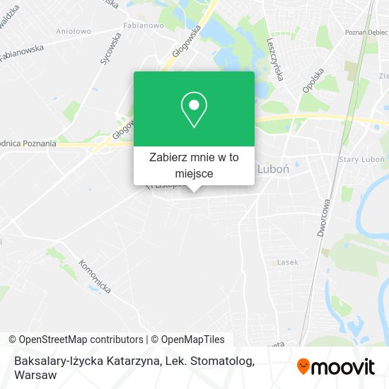 Mapa Baksalary-Iżycka Katarzyna, Lek. Stomatolog