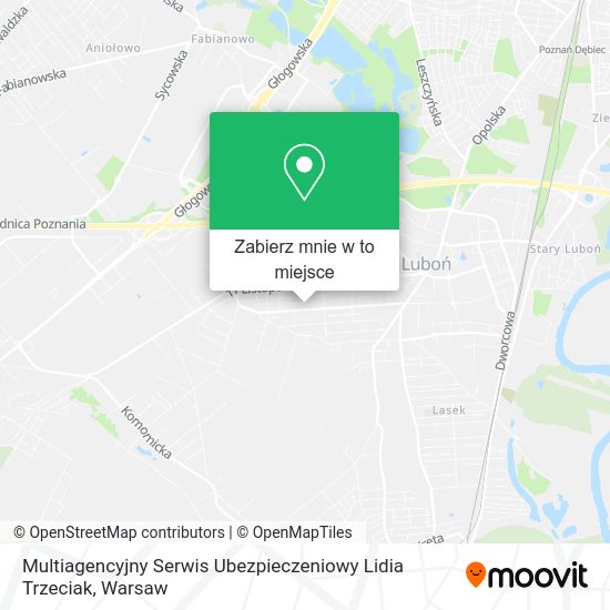 Mapa Multiagencyjny Serwis Ubezpieczeniowy Lidia Trzeciak