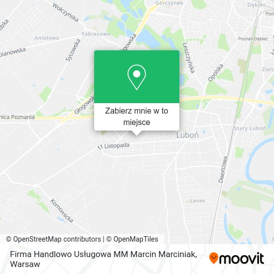 Mapa Firma Handlowo Usługowa MM Marcin Marciniak