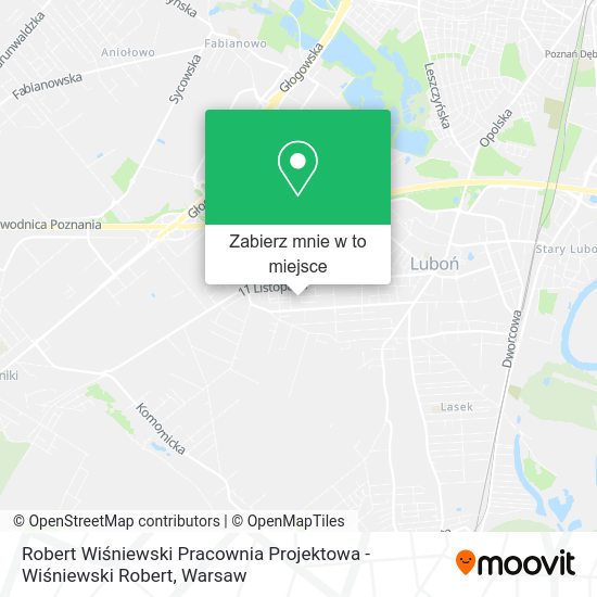 Mapa Robert Wiśniewski Pracownia Projektowa - Wiśniewski Robert