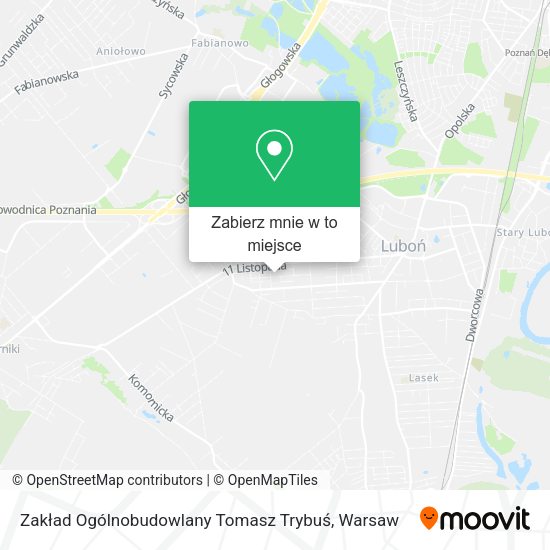 Mapa Zakład Ogólnobudowlany Tomasz Trybuś