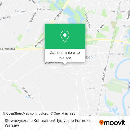 Mapa Stowarzyszenie Kulturalno-Artystyczne Formoza