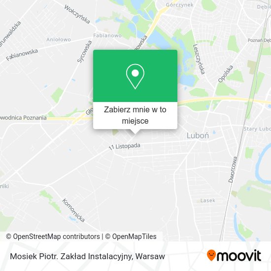 Mapa Mosiek Piotr. Zakład Instalacyjny