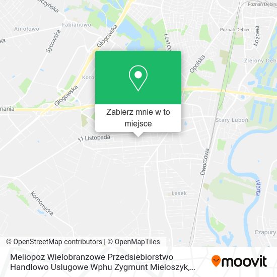 Mapa Meliopoz Wielobranzowe Przedsiebiorstwo Handlowo Uslugowe Wphu Zygmunt Mieloszyk