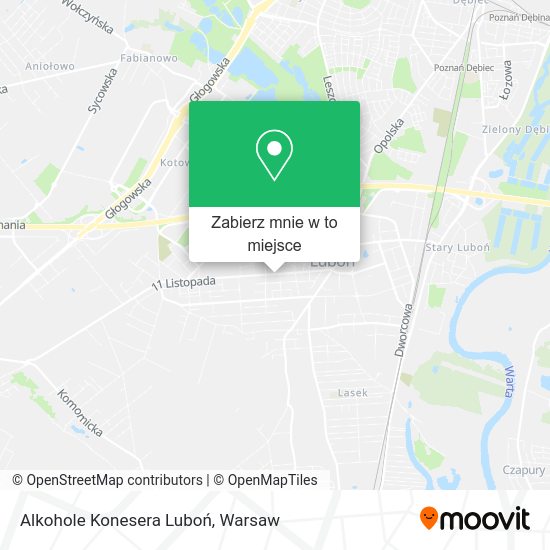 Mapa Alkohole Konesera Luboń