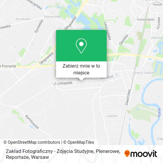 Mapa Zakład Fotograficzny - Zdjęcia Studyjne, Plenerowe, Reportaże