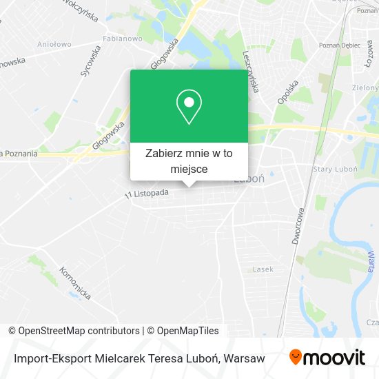 Mapa Import-Eksport Mielcarek Teresa Luboń