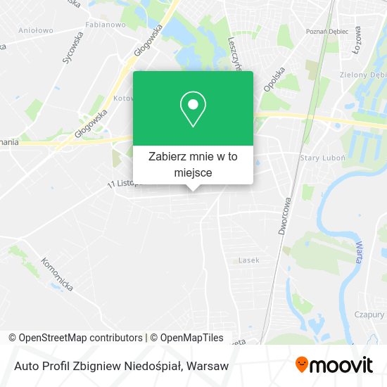 Mapa Auto Profil Zbigniew Niedośpiał