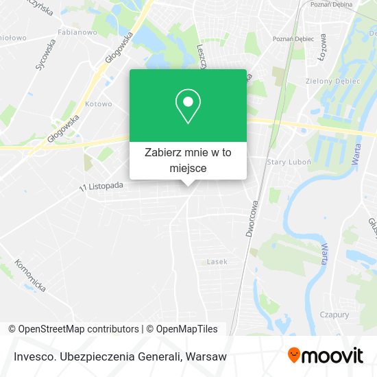 Mapa Invesco. Ubezpieczenia Generali