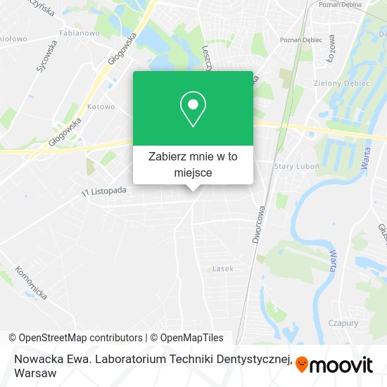 Mapa Nowacka Ewa. Laboratorium Techniki Dentystycznej