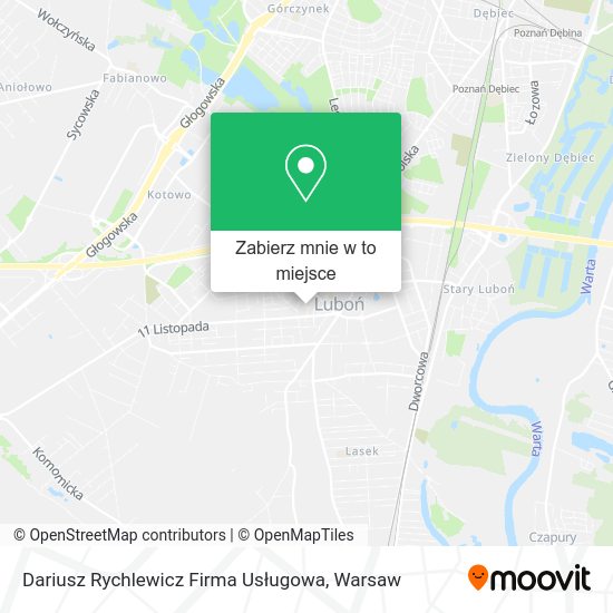 Mapa Dariusz Rychlewicz Firma Usługowa