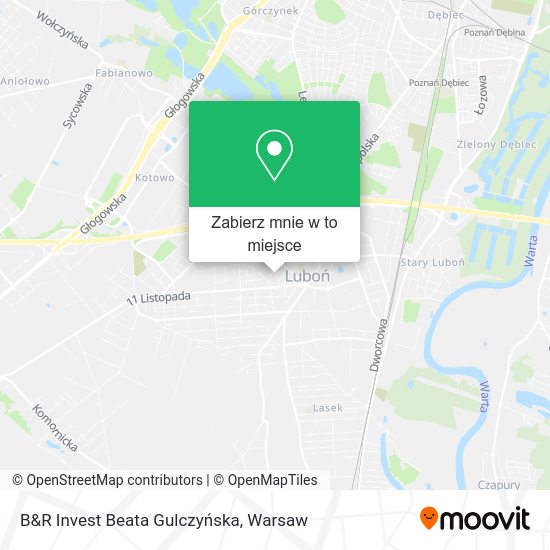 Mapa B&R Invest Beata Gulczyńska