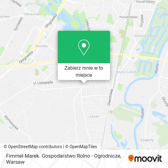 Mapa Fimmel Marek. Gospodarstwo Rolno - Ogrodnicze