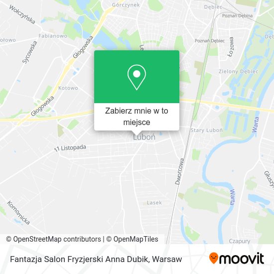 Mapa Fantazja Salon Fryzjerski Anna Dubik