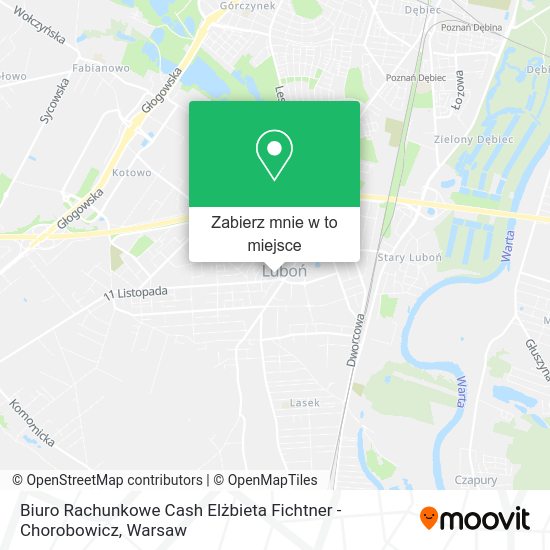 Mapa Biuro Rachunkowe Cash Elżbieta Fichtner - Chorobowicz