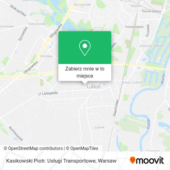 Mapa Kasikowski Piotr. Usługi Transportowe