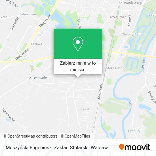 Mapa Muszyński Eugeniusz. Zakład Stolarski