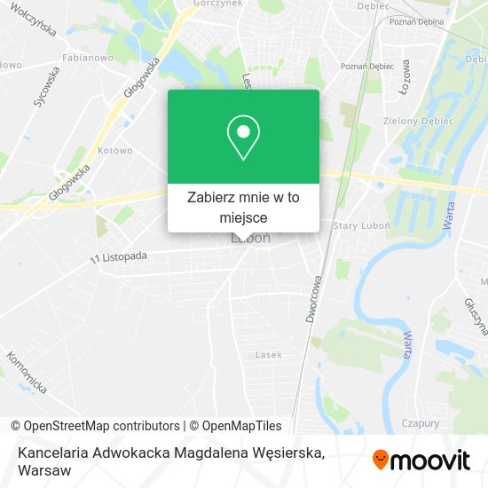 Mapa Kancelaria Adwokacka Magdalena Węsierska