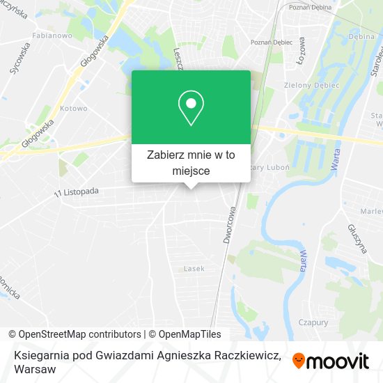 Mapa Ksiegarnia pod Gwiazdami Agnieszka Raczkiewicz