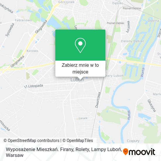 Mapa Wyposażenie Mieszkań. Firany, Rolety, Lampy Luboń