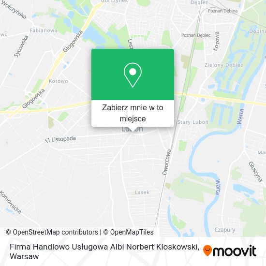 Mapa Firma Handlowo Usługowa Albi Norbert Kloskowski