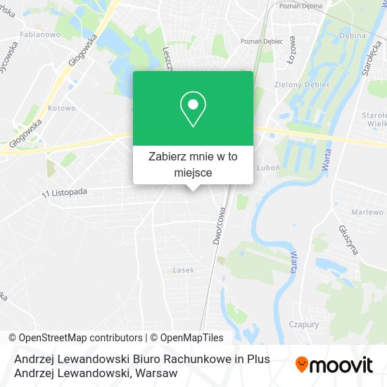 Mapa Andrzej Lewandowski Biuro Rachunkowe in Plus Andrzej Lewandowski