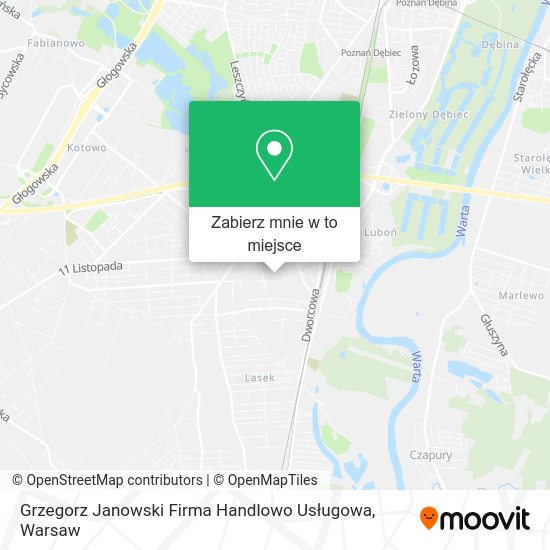 Mapa Grzegorz Janowski Firma Handlowo Usługowa