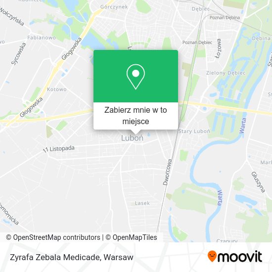 Mapa Zyrafa Zebala Medicade