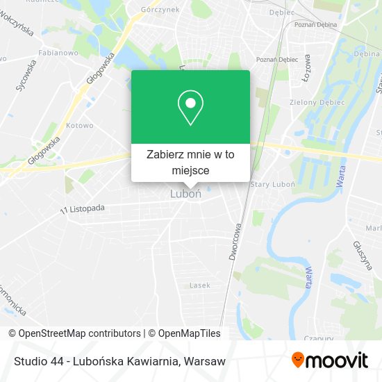 Mapa Studio 44 - Lubońska Kawiarnia