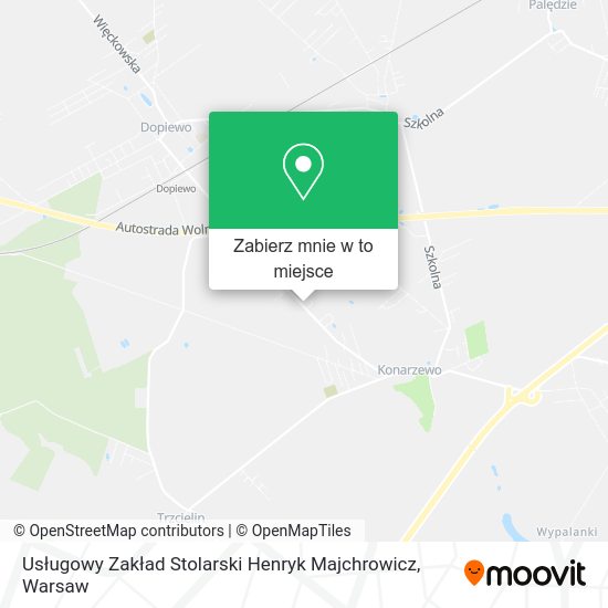 Mapa Usługowy Zakład Stolarski Henryk Majchrowicz