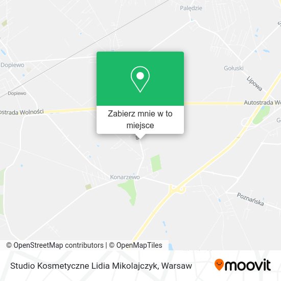 Mapa Studio Kosmetyczne Lidia Mikolajczyk