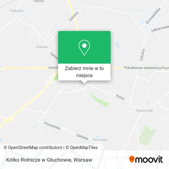 Mapa Kółko Rolnicze w Głuchowie