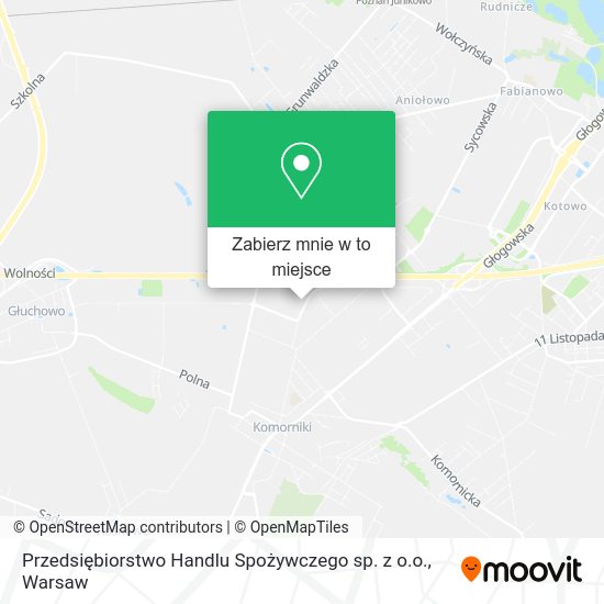 Mapa Przedsiębiorstwo Handlu Spożywczego sp. z o.o.