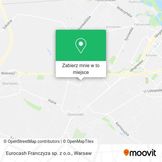 Mapa Eurocash Franczyza sp. z o.o.