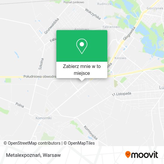 Mapa Metalexpoznań