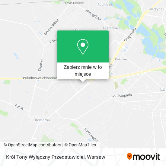 Mapa Król Tony Wyłączny Przedstawiciel