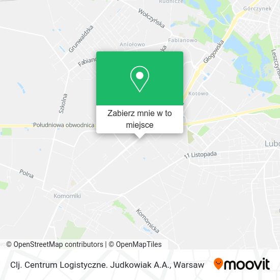 Mapa Clj. Centrum Logistyczne. Judkowiak A.A.