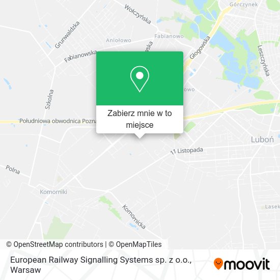 Mapa European Railway Signalling Systems sp. z o.o.