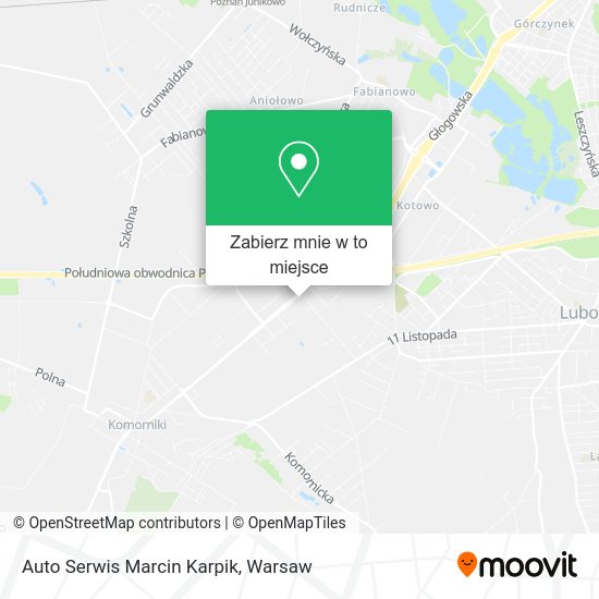 Mapa Auto Serwis Marcin Karpik