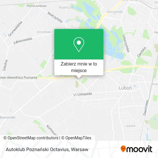 Mapa Autoklub Poznański Octavius