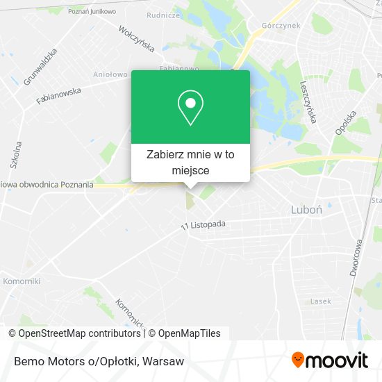 Mapa Bemo Motors o/Opłotki