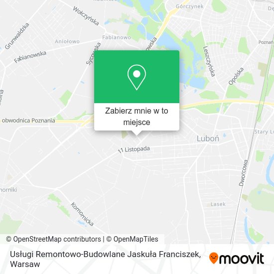 Mapa Usługi Remontowo-Budowlane Jaskuła Franciszek