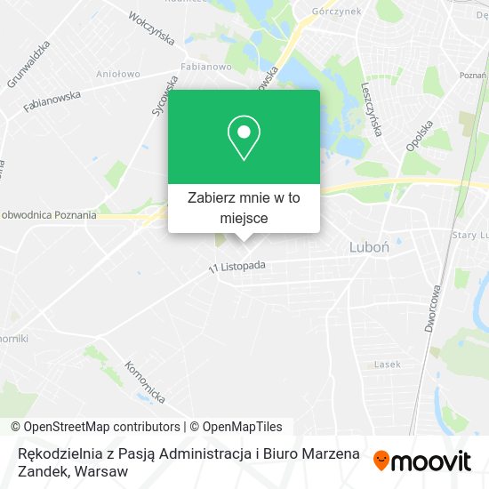 Mapa Rękodzielnia z Pasją Administracja i Biuro Marzena Zandek