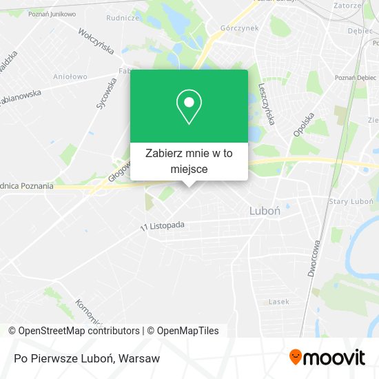 Mapa Po Pierwsze Luboń