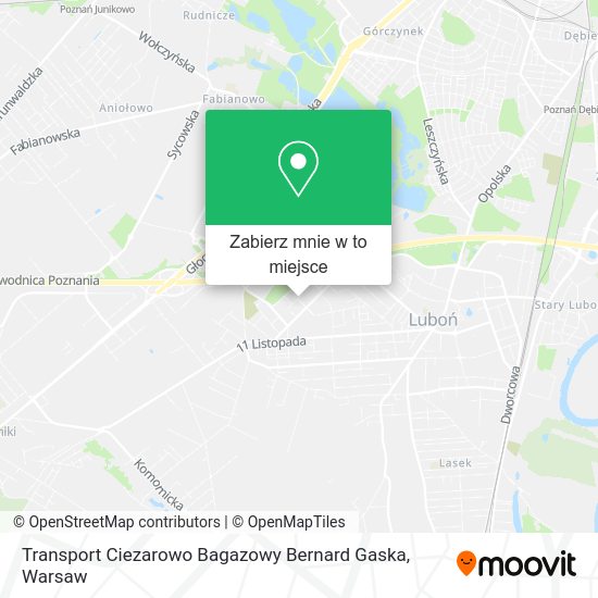 Mapa Transport Ciezarowo Bagazowy Bernard Gaska